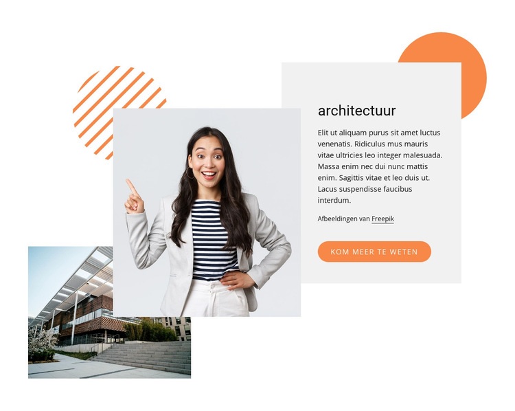 Hedendaagse architectuur Html Website Builder