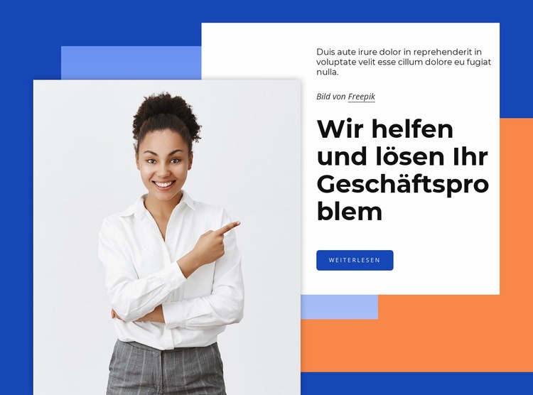 Berater für Unternehmenswachstum HTML5-Vorlage