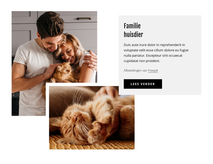 Gezinsdieren Html Website Builder