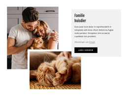 Gezinsdieren - Gratis CSS-Thema