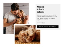 Animais De Estimação Da Família - HTML Builder Drag And Drop