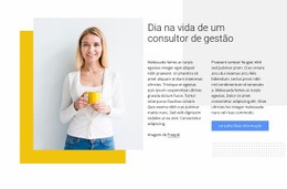 Design Do Site Para Consultor De Gerenciamento