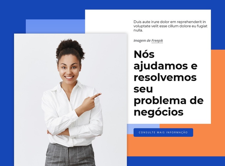 Consultores de crescimento de negócios Maquete do site