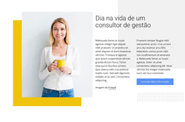 Site HTML Para Consultor De Gerenciamento