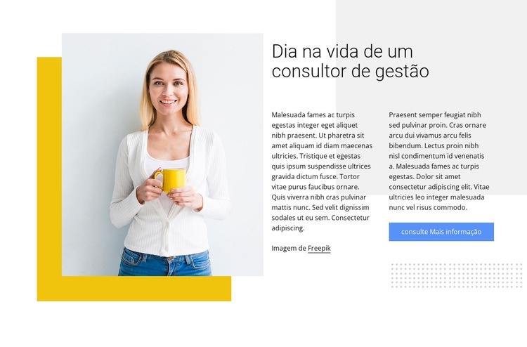 Consultor de gerenciamento Modelo de uma página