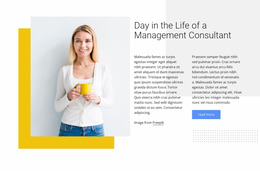 Management Consultant - Drag & Drop Website Mockup