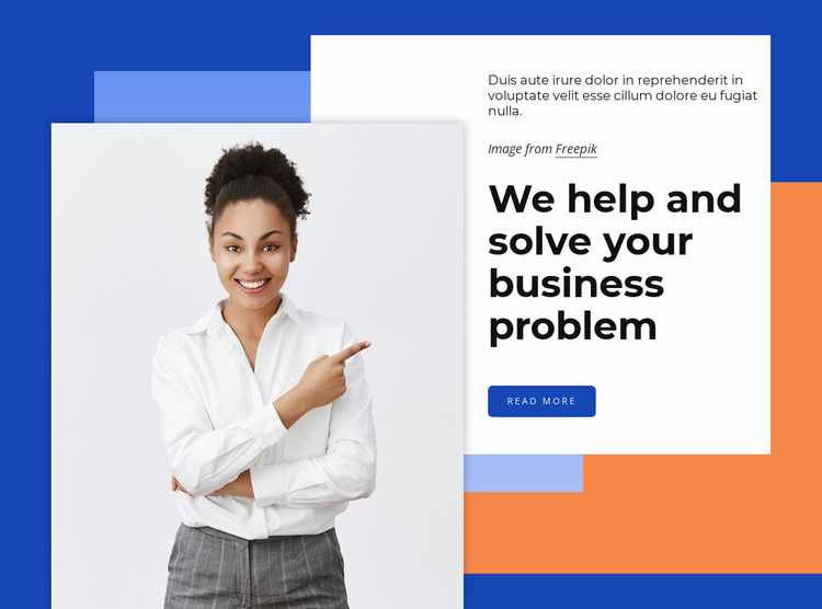 Business growth consultants Landing Page
