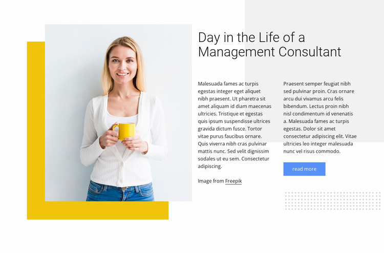 Management consultant WordPress Website Builder