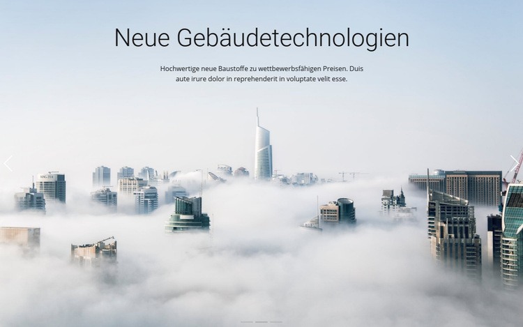 Über den Wolken HTML5-Vorlage