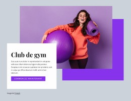 Club De Gym - HTML Site Builder