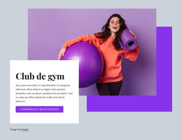 Club De Gym - Modèle HTML Et CSS