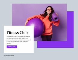 Fitness Club - Costruttore Di Siti Web