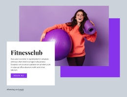 Fitnessclub - Klaar Voor Gebruik HTML5-Sjabloon