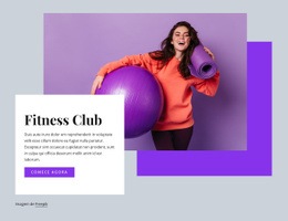 Clube De Fitness - HTML Site Builder