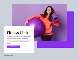 Clube De Fitness - Modelo HTML E CSS