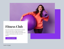 Modelo De Página De Destino Para Clube De Fitness