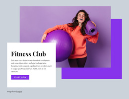 Fitness Club - Website Templates