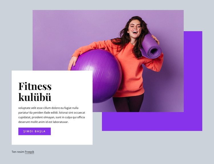 Fitness kulübü HTML Şablonu