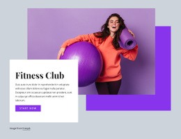 Fitness Club Open Source Template