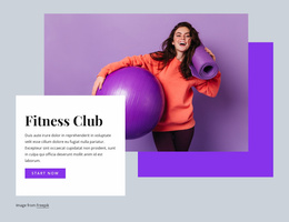 Fitness Club Website Template