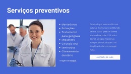 Serviços Preventivos - Design Do Site