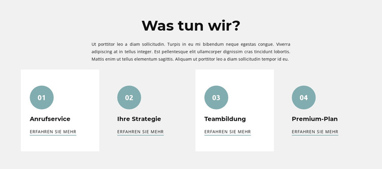 Vier Ebenen HTML-Vorlage