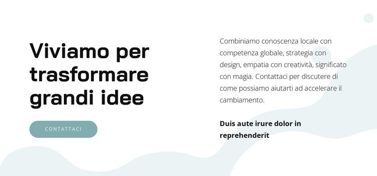 Diviso sullo sfondo con l'immagine Mockup del sito web