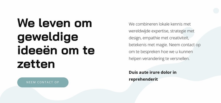 Splitsen op achtergrond met afbeelding Html Website Builder