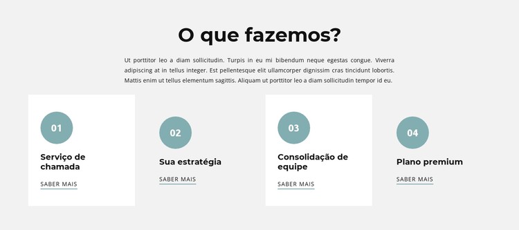 Quatro níveis Template CSS