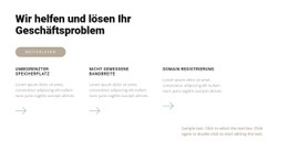 Drei Professionelle Schritte - Website-Vorlagen