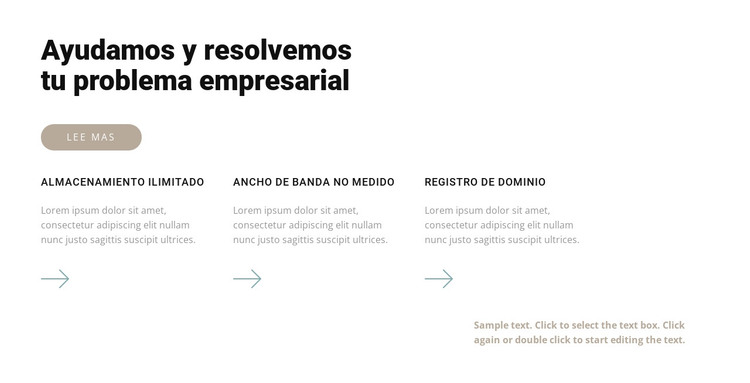 Tres pasos profesionales Plantilla HTML