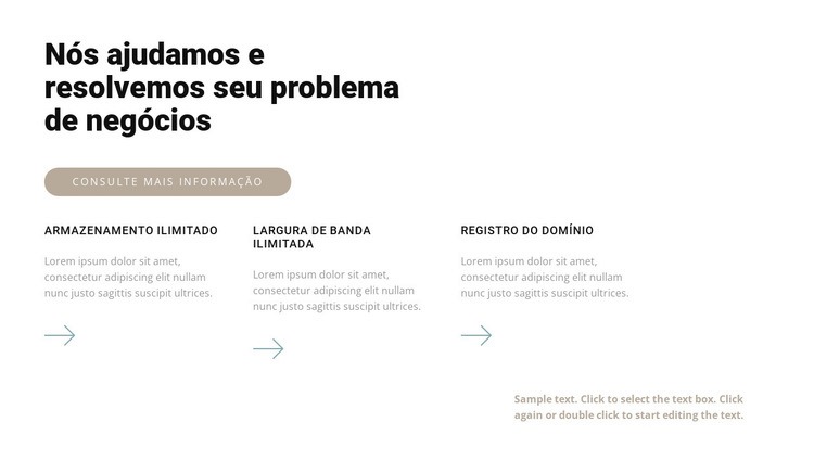 Três etapas profissionais Maquete do site