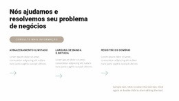 Três Etapas Profissionais Modelo HTML5
