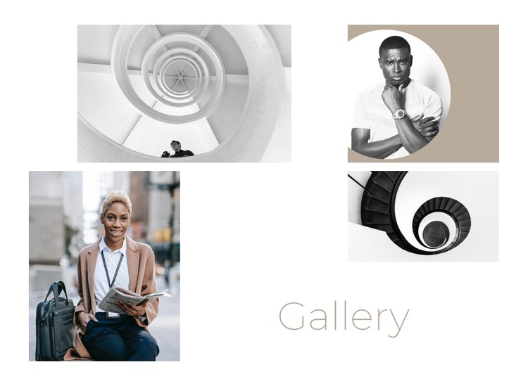 Gallery with four photos CSS Template