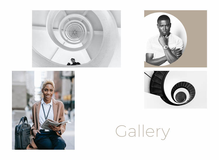 Gallery with four photos Website Design