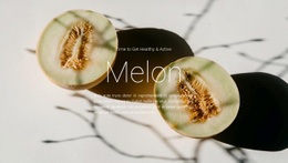 Melon Recipes - Drag & Drop Homepage Design