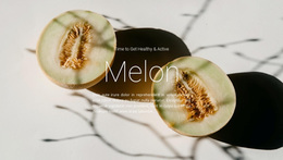Melon Recipes - Website Template