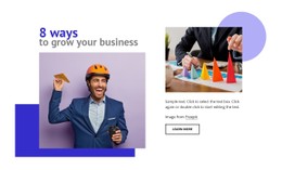 8 Ways To Grow Your Business Simple HTML CSS Template
