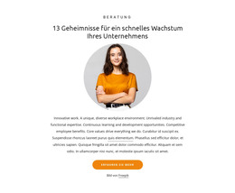 13 Geheimnisse, Um Das Geschäft Auszubauen - Einfache HTML-Vorlage