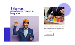 8 Formas De Hacer Crecer Su Negocio - Plantillas De Diseño De Sitios Web