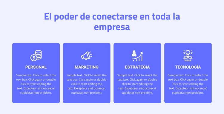 4 servicios de consultoría Plantilla CSS