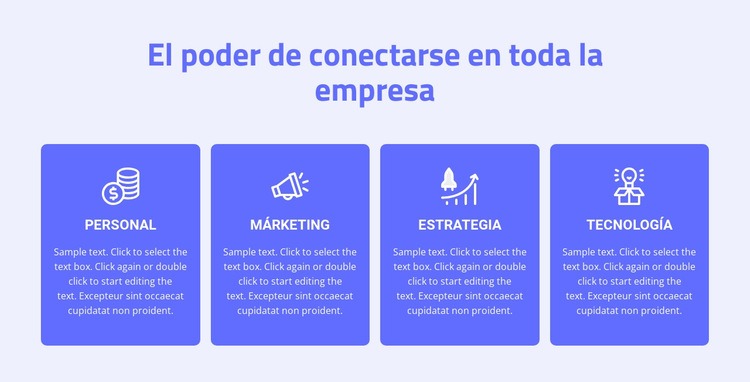 4 servicios de consultoría Plantilla HTML5