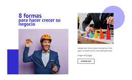 8 Formas De Hacer Crecer Su Negocio - Tema Moderno De WordPress