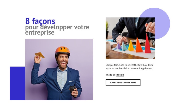 8 façons de développer votre entreprise Créateur de site Web HTML