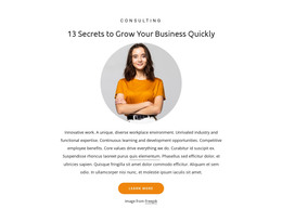 13 Secrets To Grow Business - Simple HTML Template