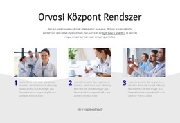 Orvosi Központ Rendszer – Ingyenes Webhelysablon