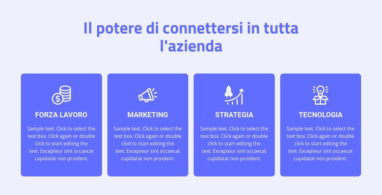 4 servizi di consulenza Modelli di Website Builder