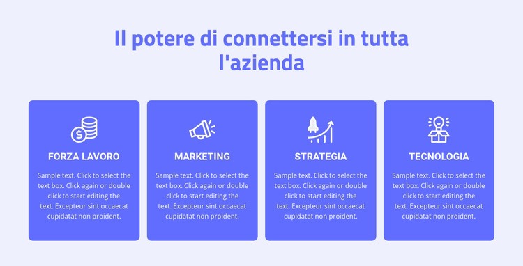 4 servizi di consulenza Modello