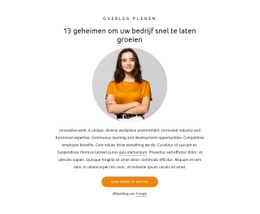 Exclusieve HTML5-Sjabloon Voor 13 Geheimen Om Je Bedrijf Te Laten Groeien