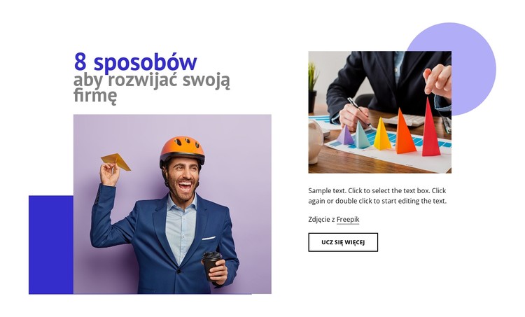 8 sposobów na rozwój firmy Szablon CSS